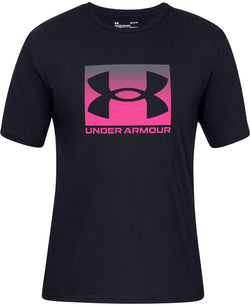 Under Armour Boxed-logo T-shirt Black/pink thumbnail 1