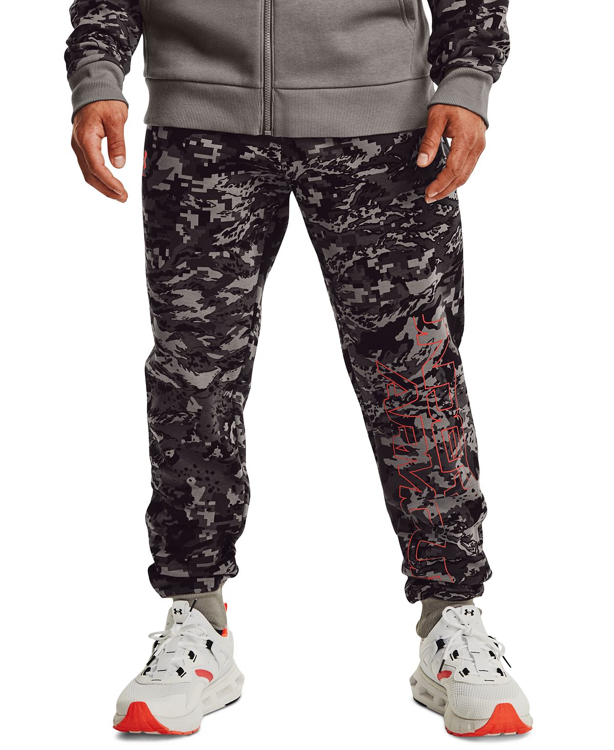 Under Armour Camo Logo Sweatpants Concrete CheapUndies