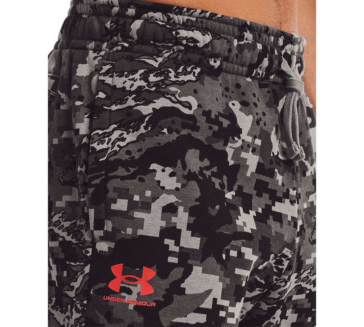 Under Armour Camo Logo Sweatpants Concrete