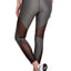 Under Armour Charcoal-Heather Mesh-Inset Compression Workout Legging