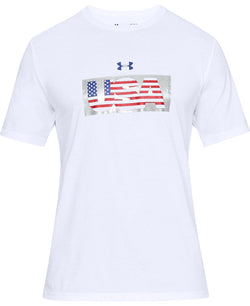 Under Armour Graphic T-shirt White/red/blue thumbnail 1