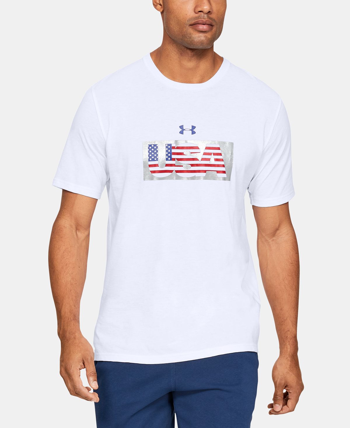 Under Armour Graphic T-shirt White/red/blue