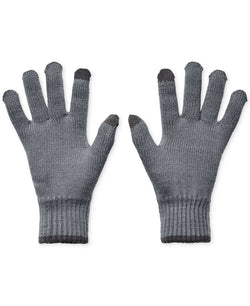 Under Armour Halftime Tech Tip Gloves Pitch Gray / / Jet Gray thumbnail 1