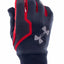 Under Armour Red/Stealth-Grey ENGAGE ColdGear Infrared Touchscreen Running Gloves