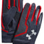 Under Armour Red/Stealth-Grey ENGAGE ColdGear Infrared Touchscreen Running Gloves
