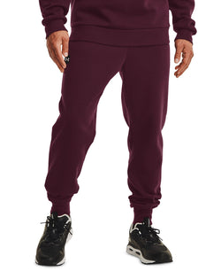 Under Armour Rival Fleece Joggers Dark Maroon thumbnail 1