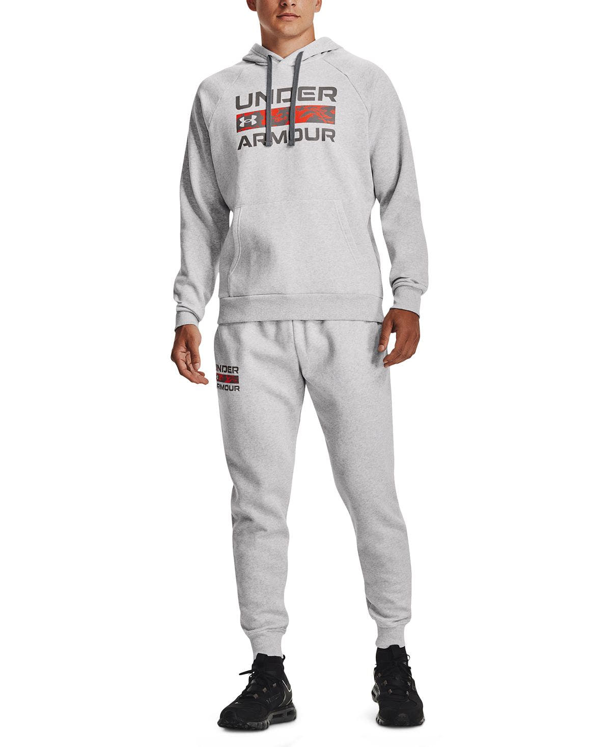 Under Armour Rival Signature Sweatshirt Halo Gray Light Heather / / Halo Gray