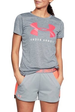 Under Armour Steel Brilliance Tech Crewneck Twist Graphic Tee thumbnail 1