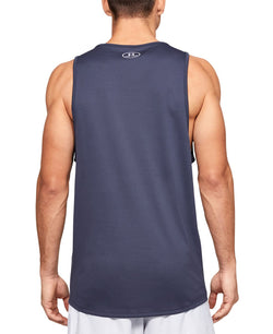 Under Armour Tech™ 2.0 Graphic Tank Blue Ink thumbnail 2