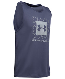 Under Armour Tech™ 2.0 Graphic Tank Blue Ink thumbnail 4