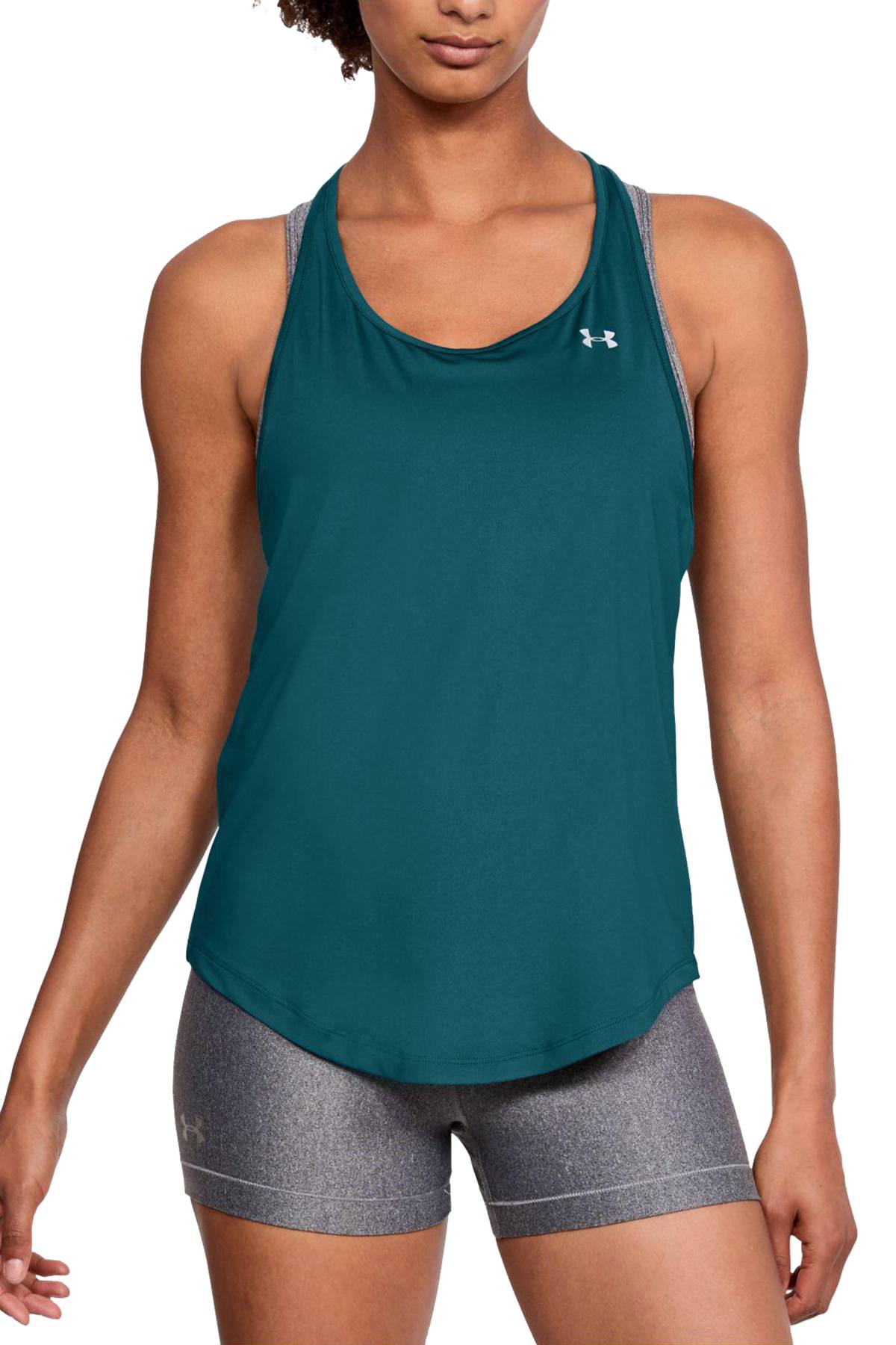 Under Armour Tourmaline-Teal HG Mesh Racerback Tank Top