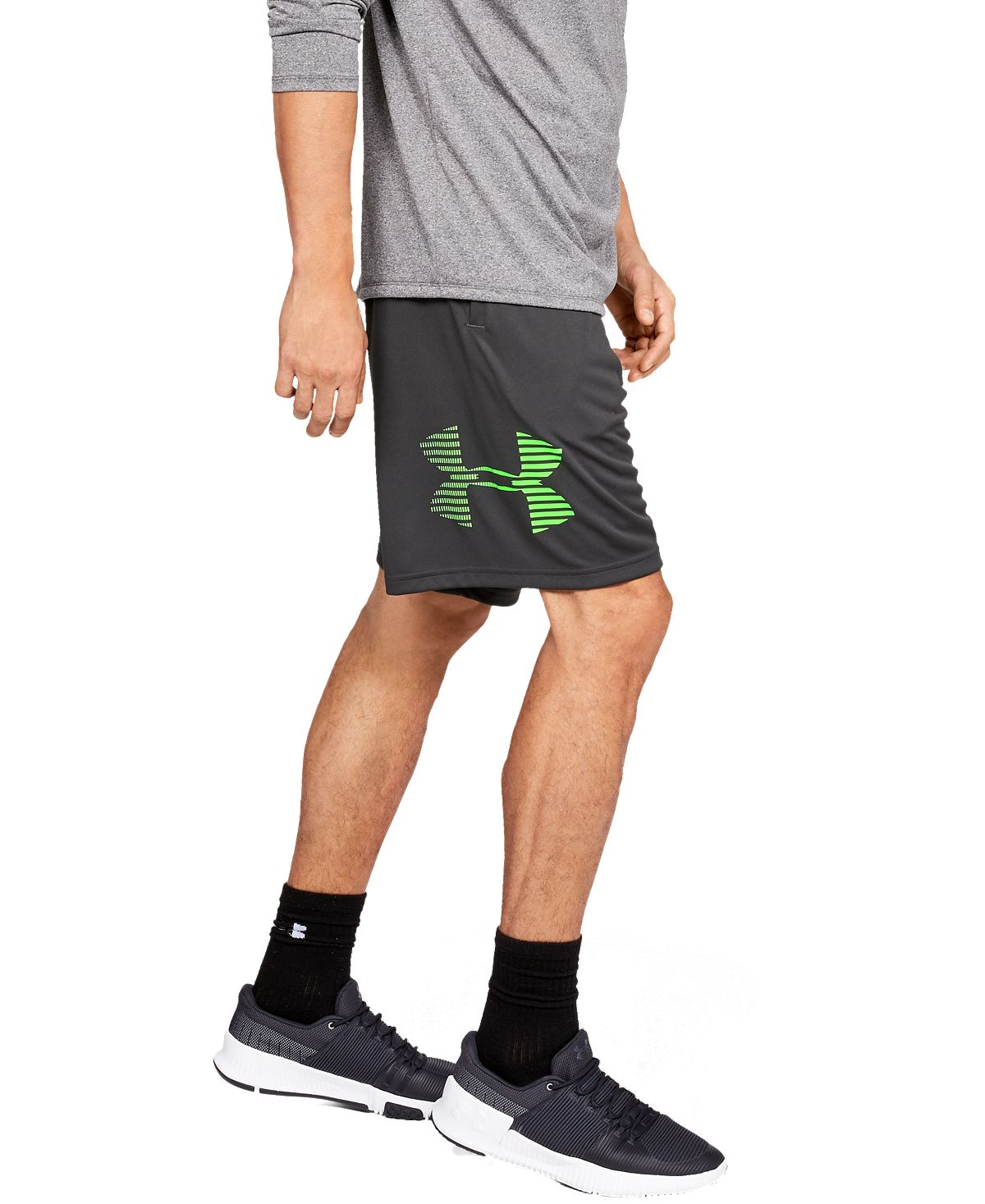 Under Armour Ua Tech Logo 10" Shorts Grey/Green