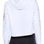 Under Armour White/Black Ottoman Fleece Cropped Hoodie