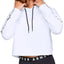Under Armour White/Black Ottoman Fleece Cropped Hoodie