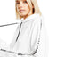 Under Armour White/Black Ottoman Fleece Cropped Hoodie