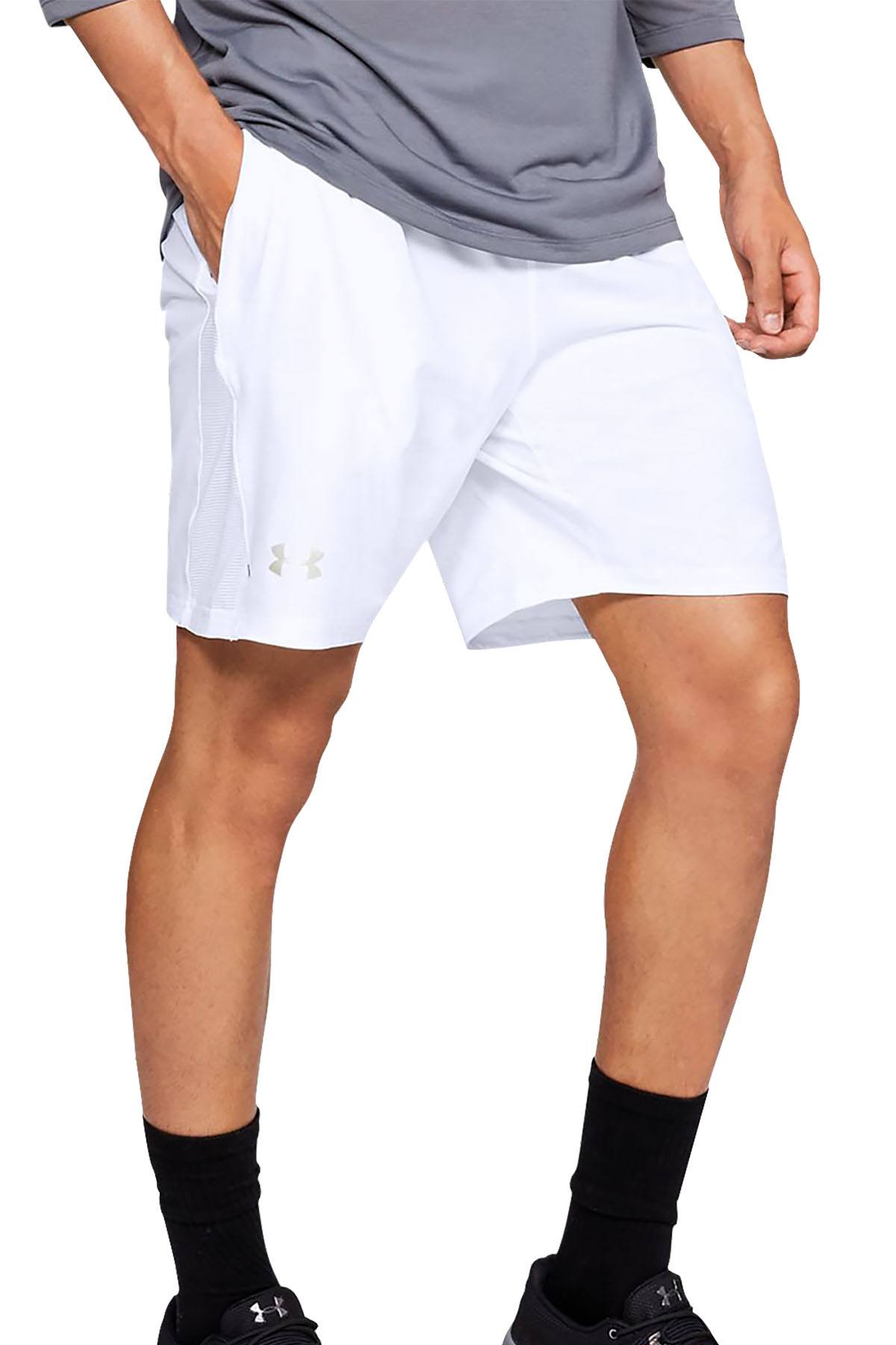 Under Armour White Cage 8" Training Short