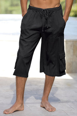 Undergear Black Gauze Drawstring Capri Pant thumbnail 1
