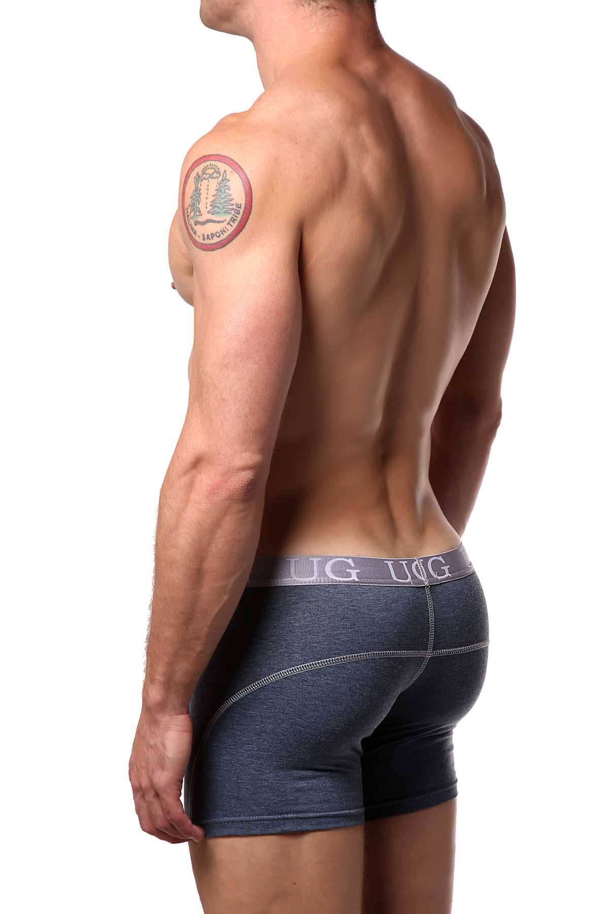 Undergear Denim-Blue Heather-Band Boxer Brief