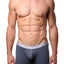 Undergear Denim-Blue Heather-Band Boxer Brief
