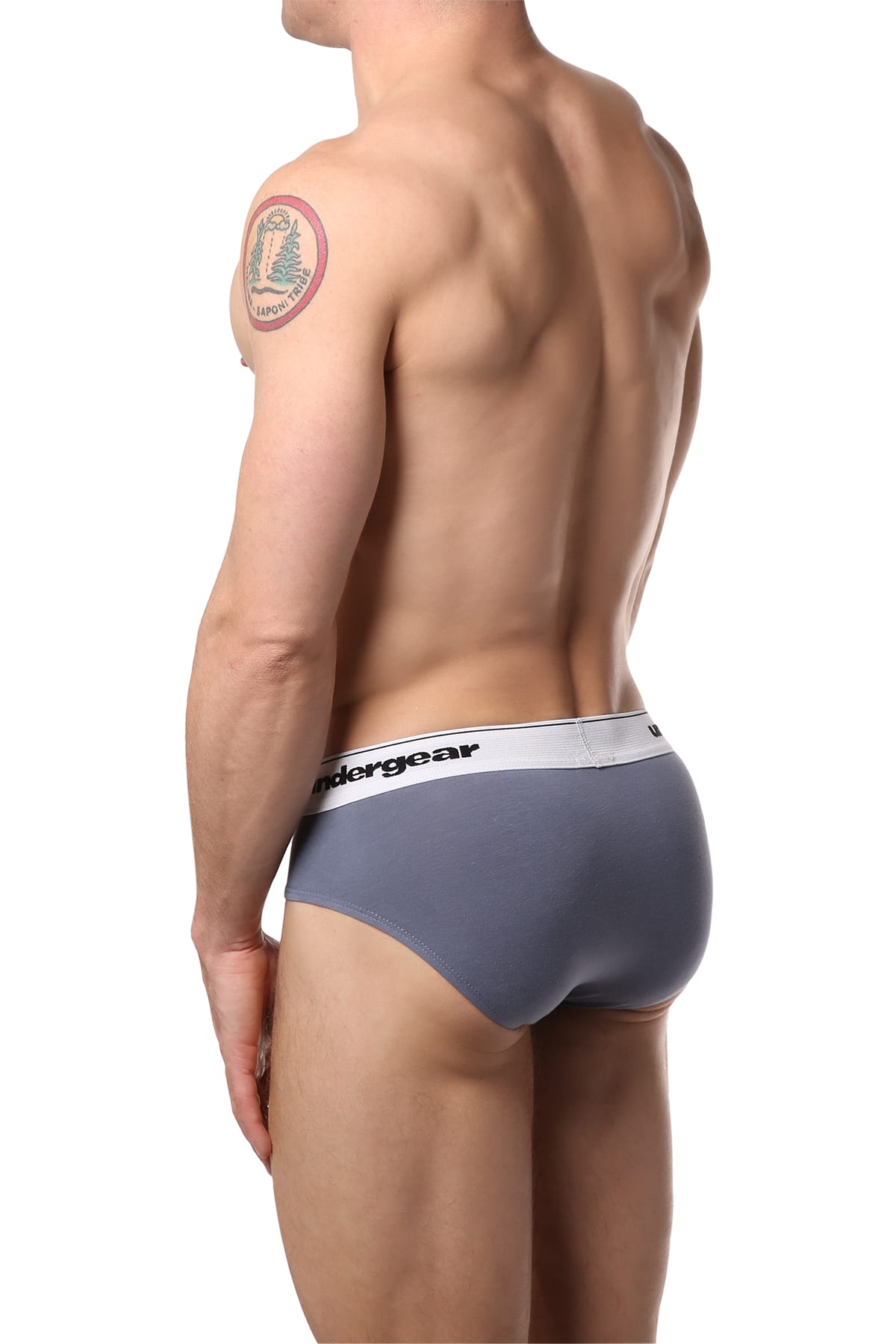 Undergear Grey Stitch Essential Brief