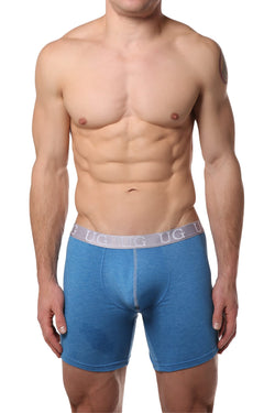Undergear Pool-Blue Heather-Band Basix Boxer Brief thumbnail 1
