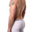 Undergear White Silver-Band Boxer Brief