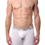 Undergear White Silver-Band Boxer Brief