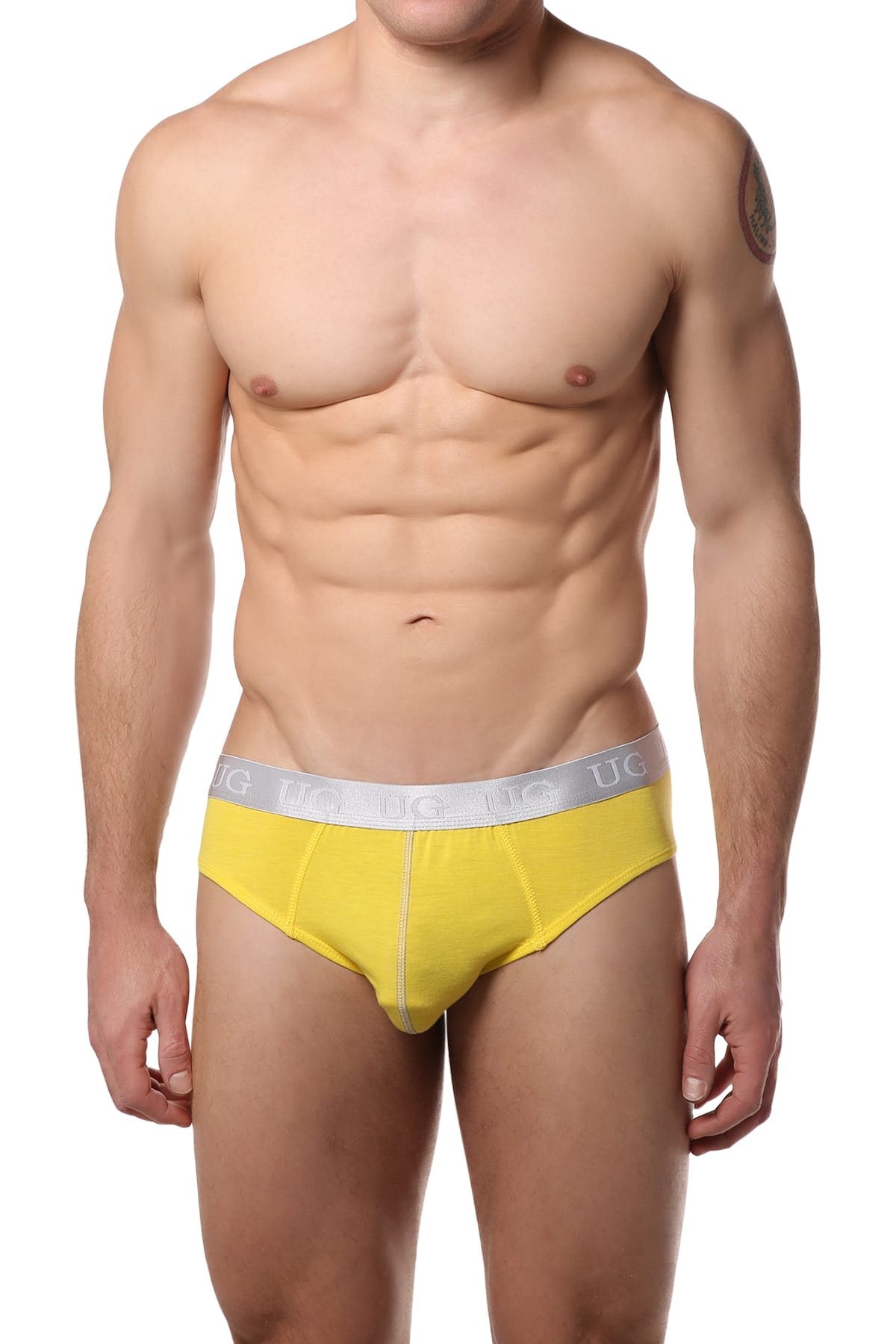 Undergear Yellow Silver-Band Brief