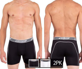 Undertech 347710 2PK Mesh Boxer Briefs Color Black-White