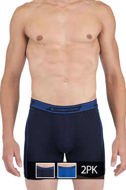 Undertech 347710 2PK Mesh Boxer Briefs Color Navy-Blue thumbnail 2