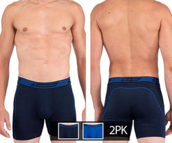 Undertech 347710 2PK Mesh Boxer Briefs Color Navy-Blue thumbnail 1