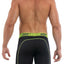 Undertech 347710-340 2Pk Solid Mesh Boxer Briefs Color Black-Green