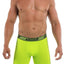 Undertech 347710-340 2Pk Solid Mesh Boxer Briefs Color Black-Green