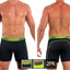 Undertech 347710-340 2Pk Solid Mesh Boxer Briefs Color Black-Green
