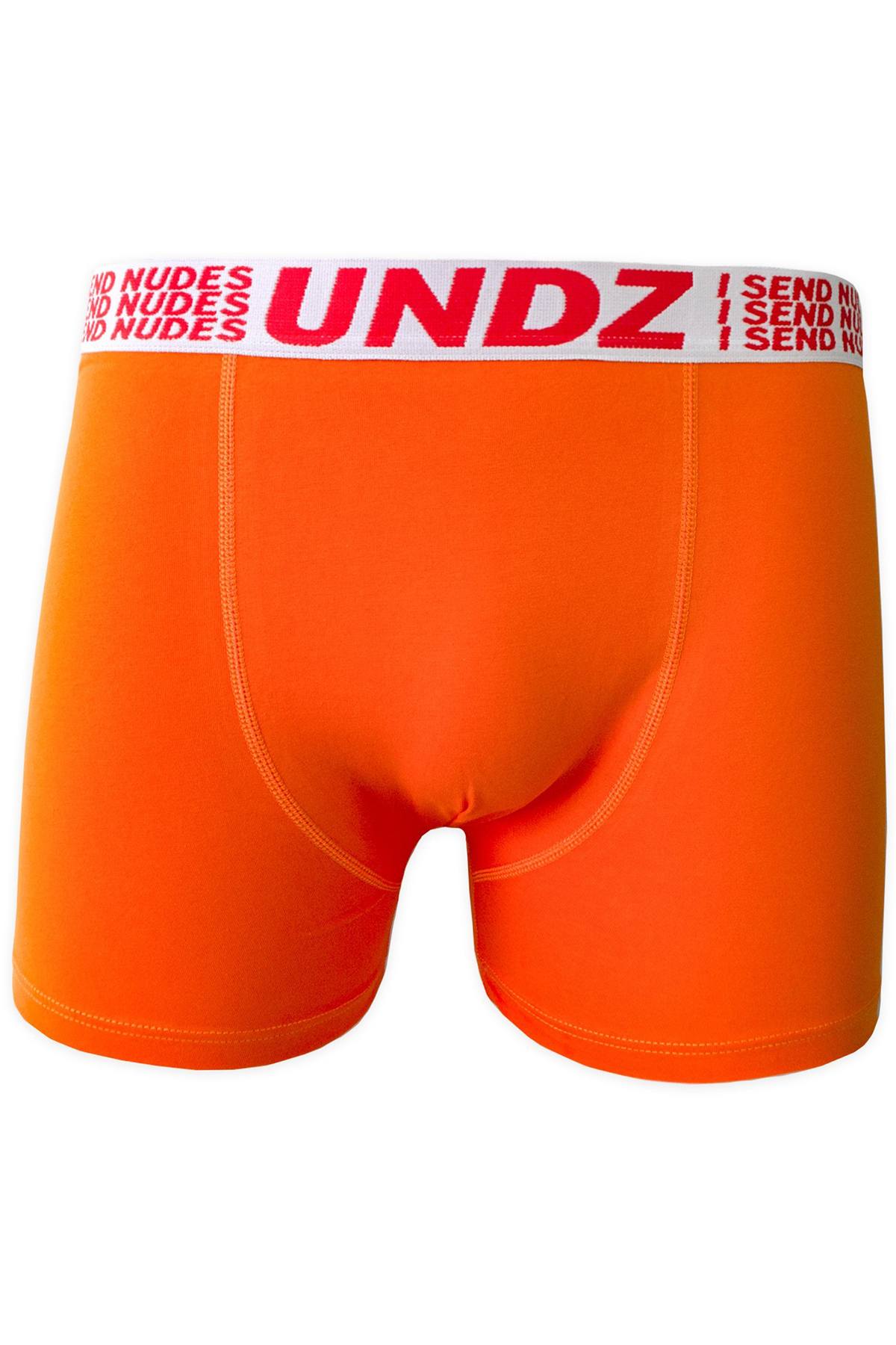 Undz I Send Nudes Orange Boxer Brief