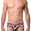 Unico Black/Red/Blue Striped Swami Brief