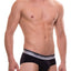 Unico Black/Silver Flare Brief