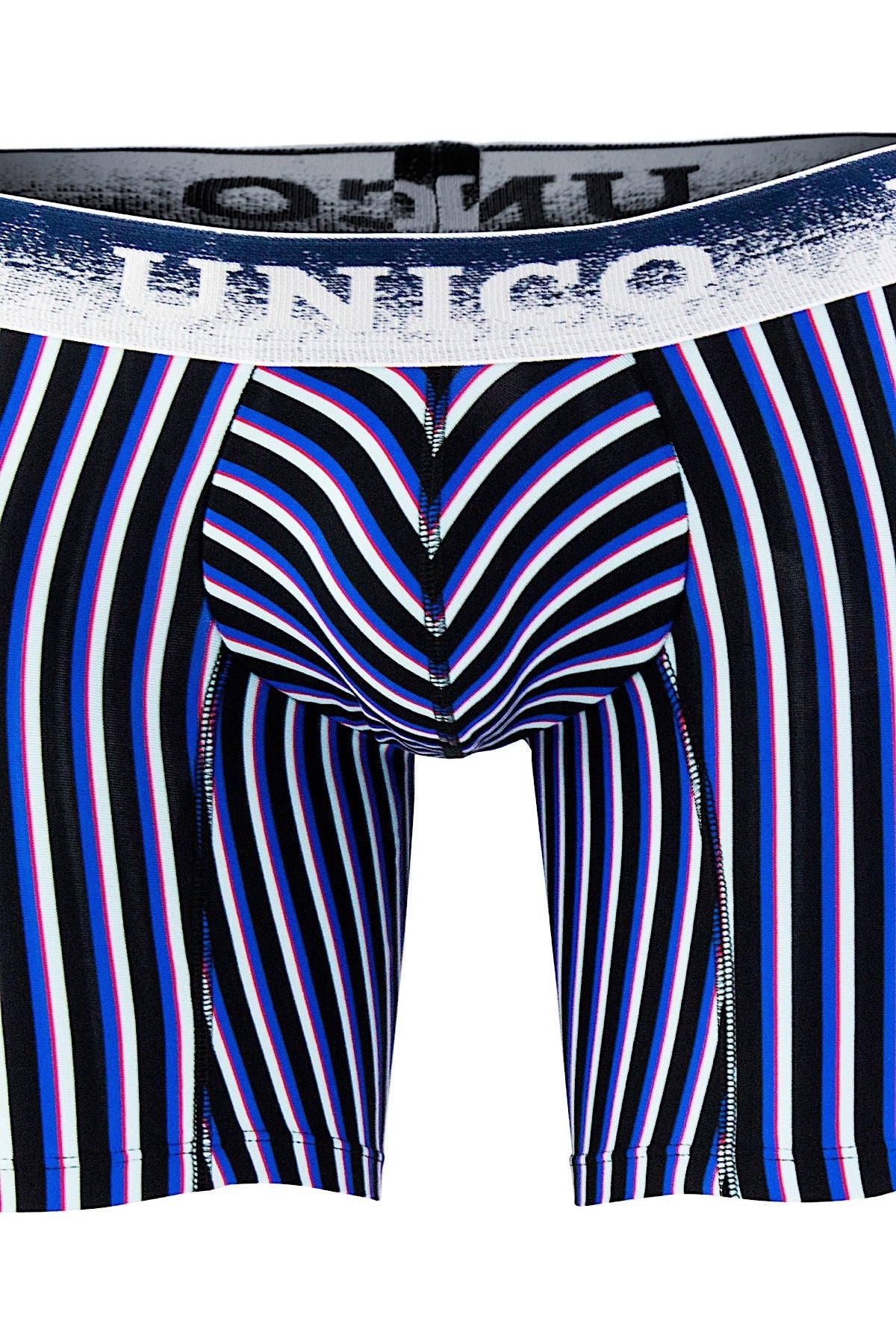 Unico Blue/Multi-Color Striped Lucid Boxer Brief