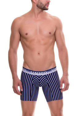 Unico Blue/Multi-Color Striped Lucid Boxer Brief thumbnail 1