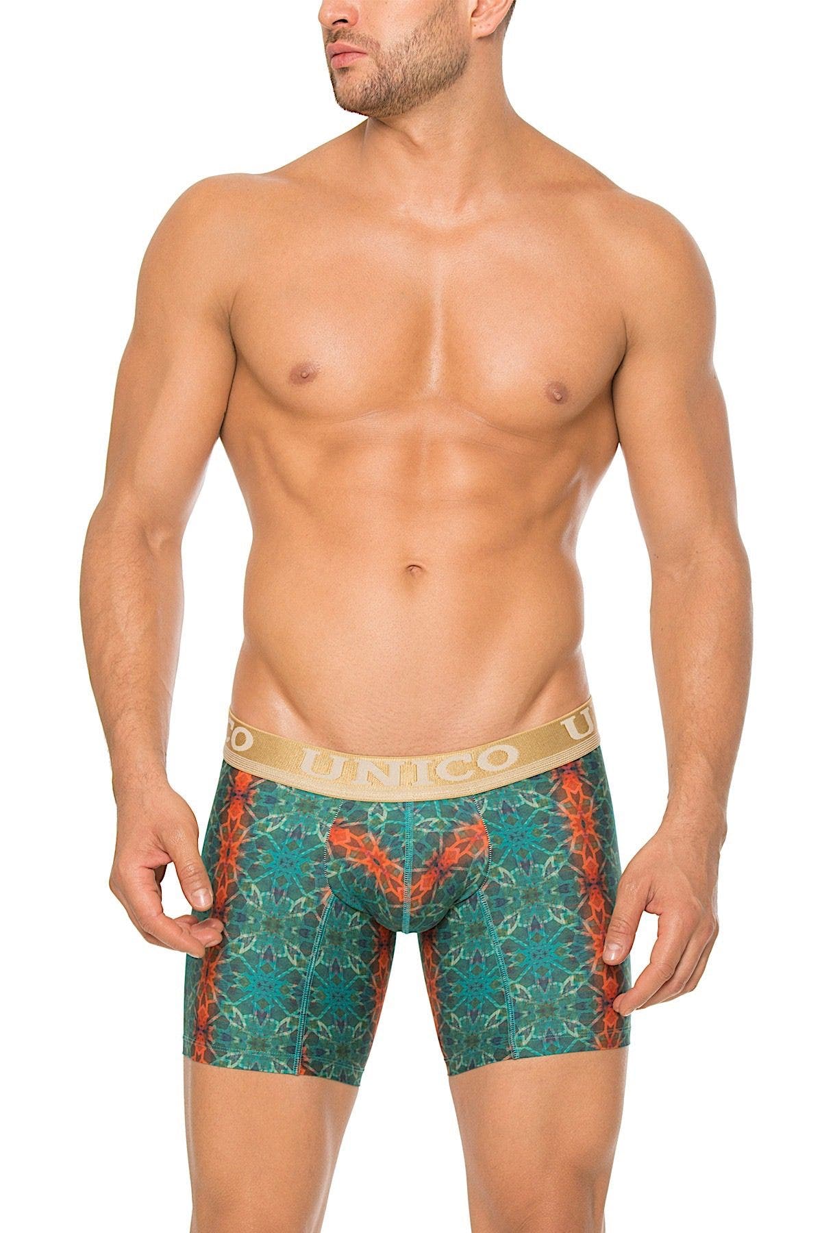 Unico Green/Gold/Orange Barajas Boxer Brief