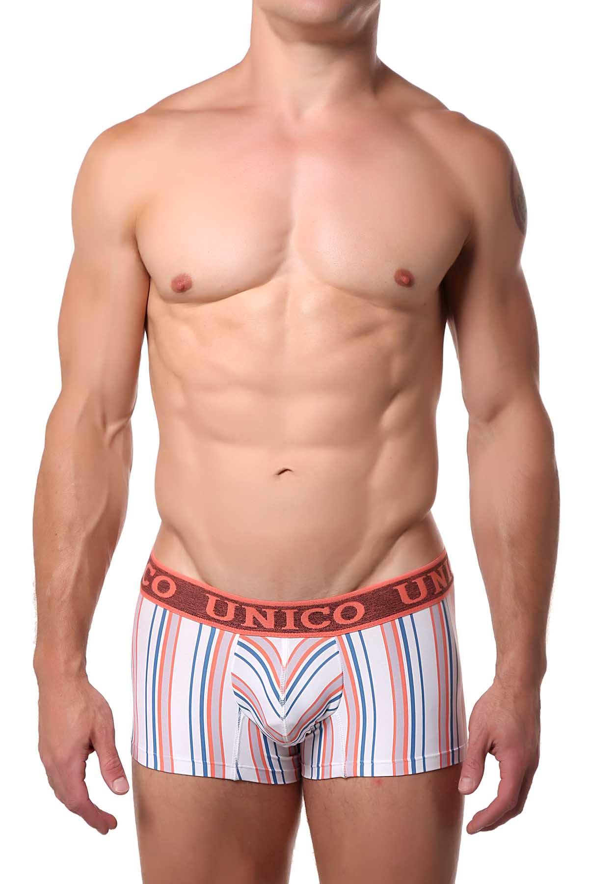 Unico Peach/Blue/Multi Striped Jivana Trunk