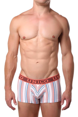 Unico Peach/Blue/Multi Striped Jivana Trunk thumbnail 1