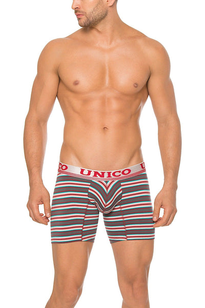 Unico Red/Grey/Multi-Color Copper Boxer Brief