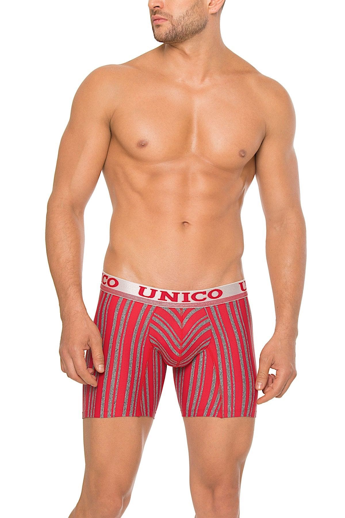 Unico Red/Multi-Color Celio Boxer Brief