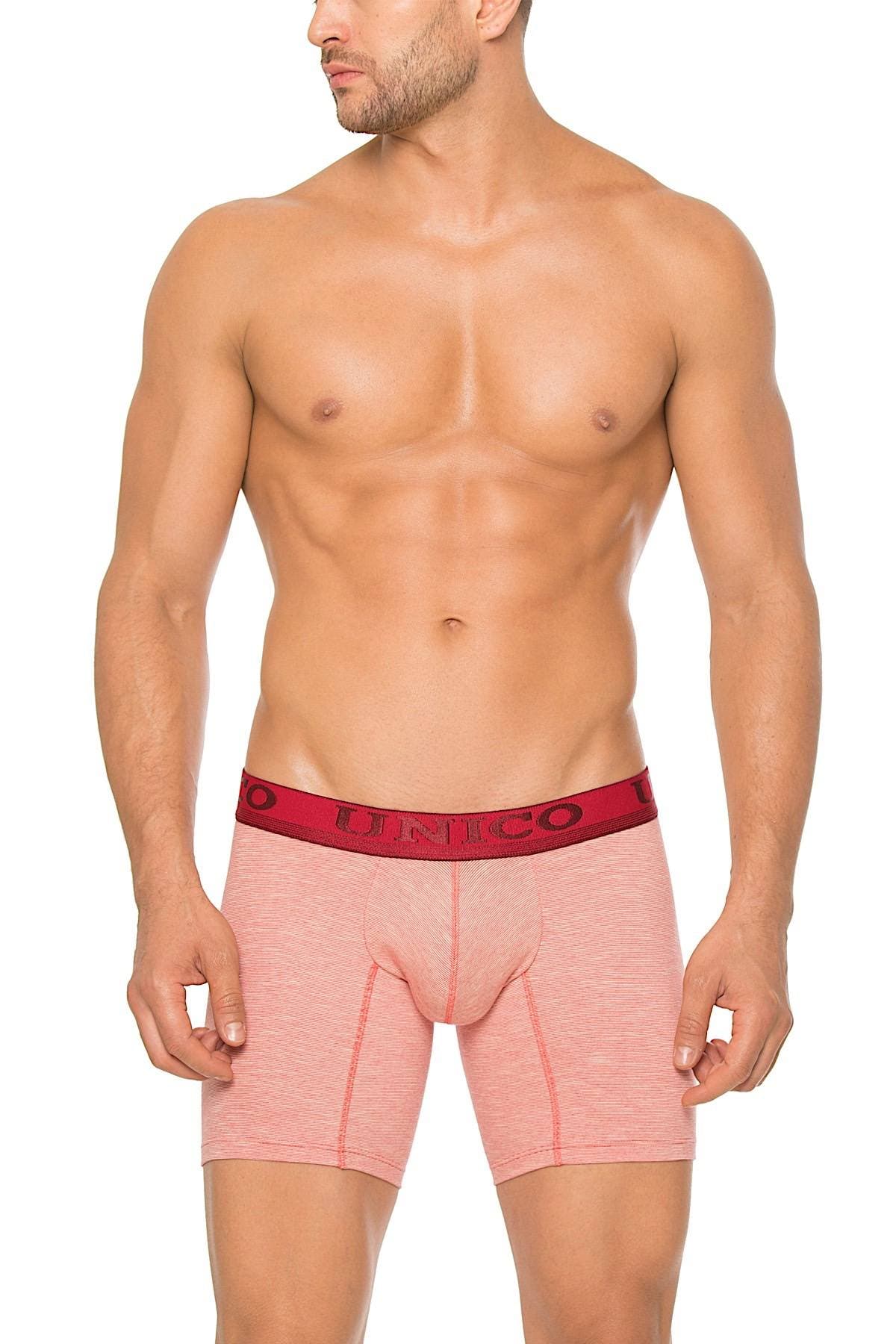 Unico Red/White Rhythm Boxer Brief