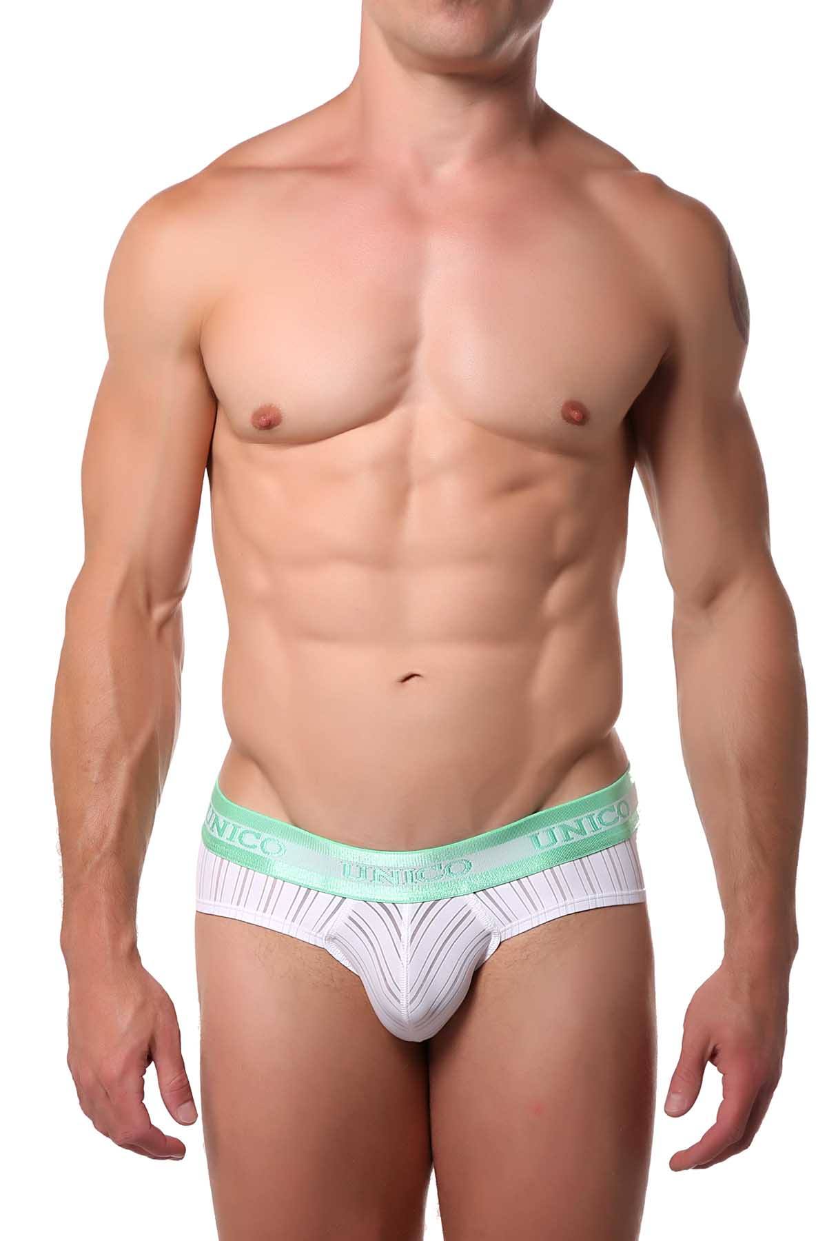 Unico White/Mint Breath Brief