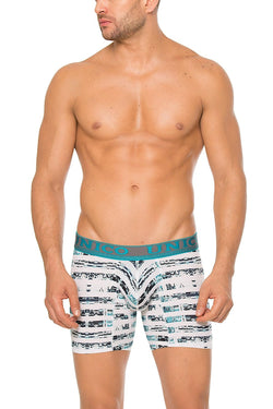 Unico White/Teal Songo Boxer Brief thumbnail 1