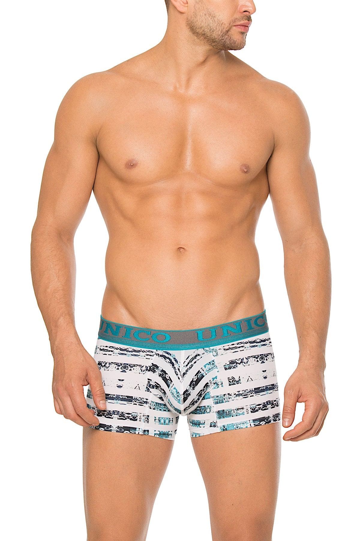 Unico White/Teal Songo Trunk