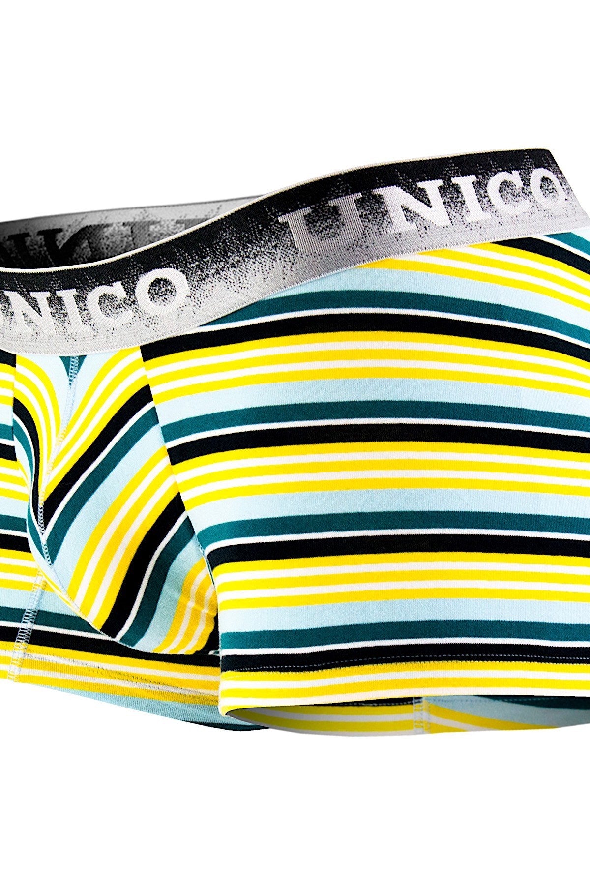 Unico Yellow/Multi-Color Striped Entertainment Trunk