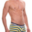 Unico Yellow/Multi-Color Striped Entertainment Trunk